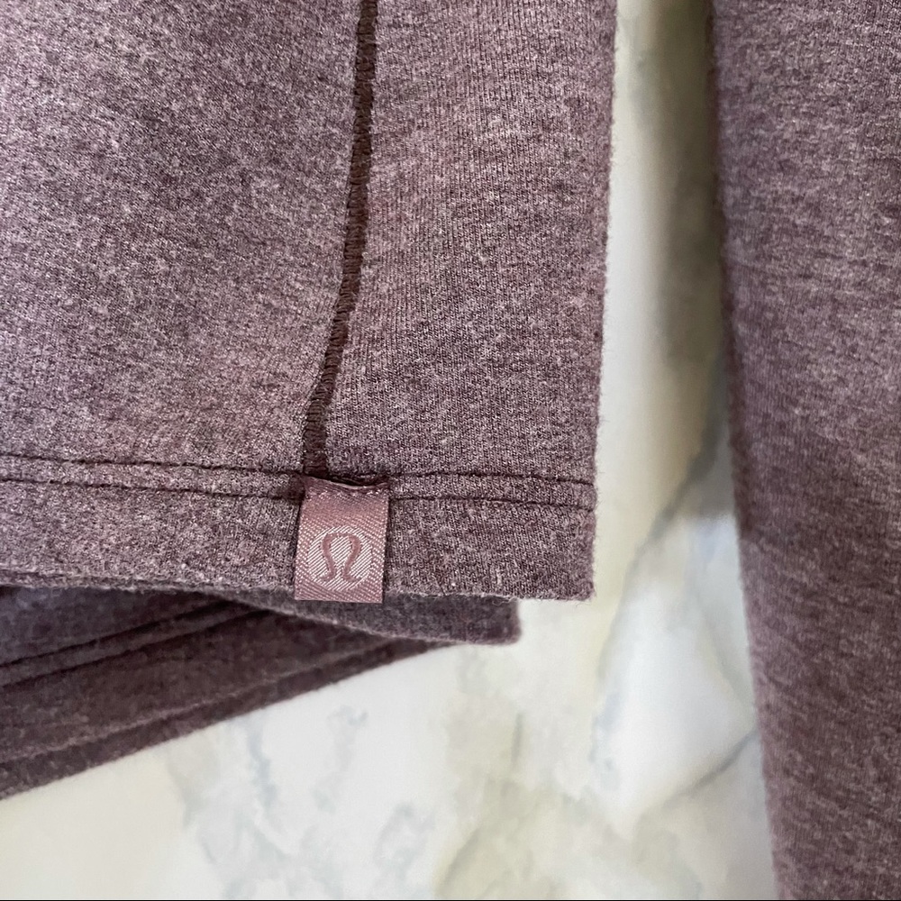 Lululemon L/XL show your depth long sleeve heather antique bark purple pullover - Picture 7 of 7